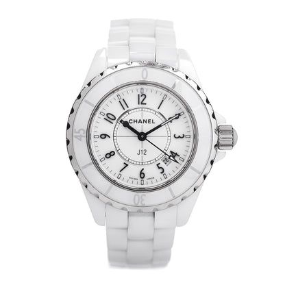 Chanel Stainless Steel Ceramic 33mm J12 Quartz Watch White 1 of 5