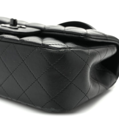 Chanel Lambskin Quilted Mini Top Handle Rectangular Flap So Black 10 of 11