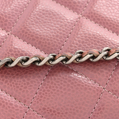 Chanel Caviar Quilted Clutch With Chain Flap Purple 15 of 16