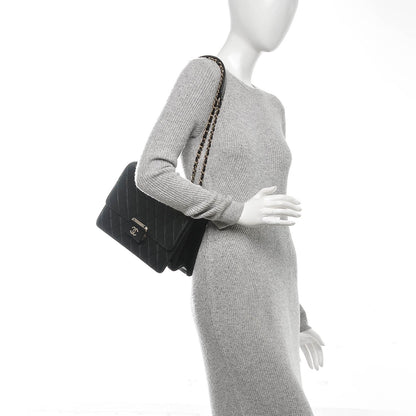 Chanel Sheepskin Quilted Large Beauty Lock Flap Black 5 of 14