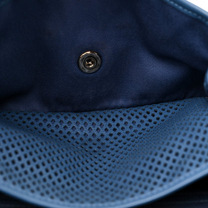 Chanel Perforated Calfskin Large Up In The Air Flap Blue 6 of 12