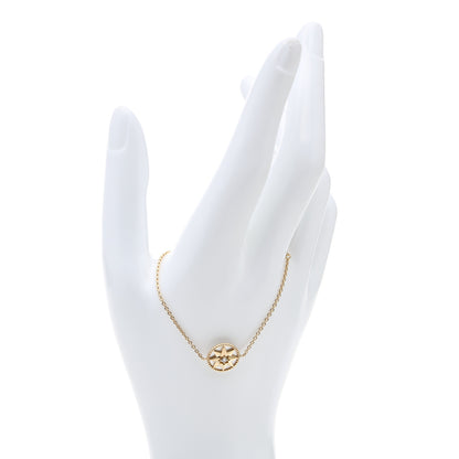 Christian Dior 18K Yellow Gold Diamond Mother of Pearl Rose Des Vents Bracelet 2 of 7