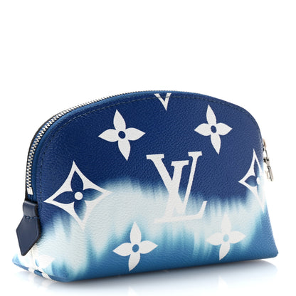 Louis Vuitton Monogram Giant Escale Cosmetic Pouch Blue 3 of 8