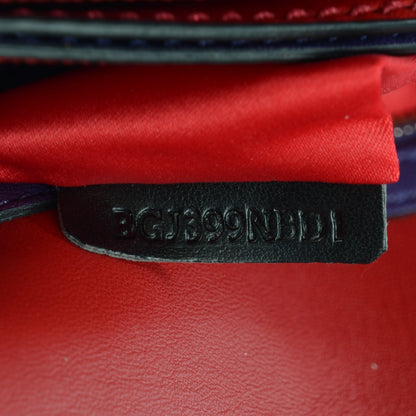 Valentino Garavani Nappa Rockstud Wristlet Clutch Purple 8 of 9