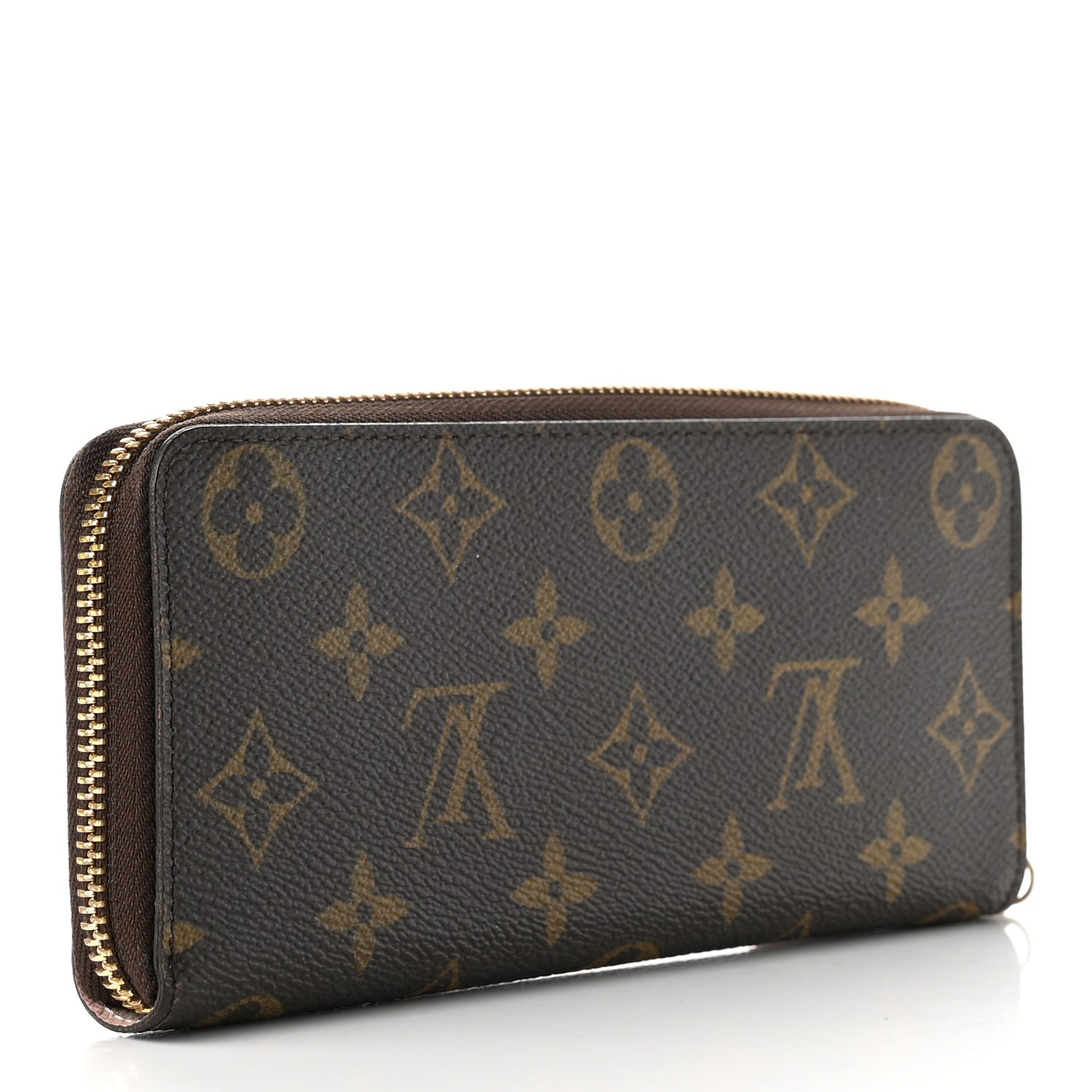 Monogram Clemence Wallet Rose Ballerine