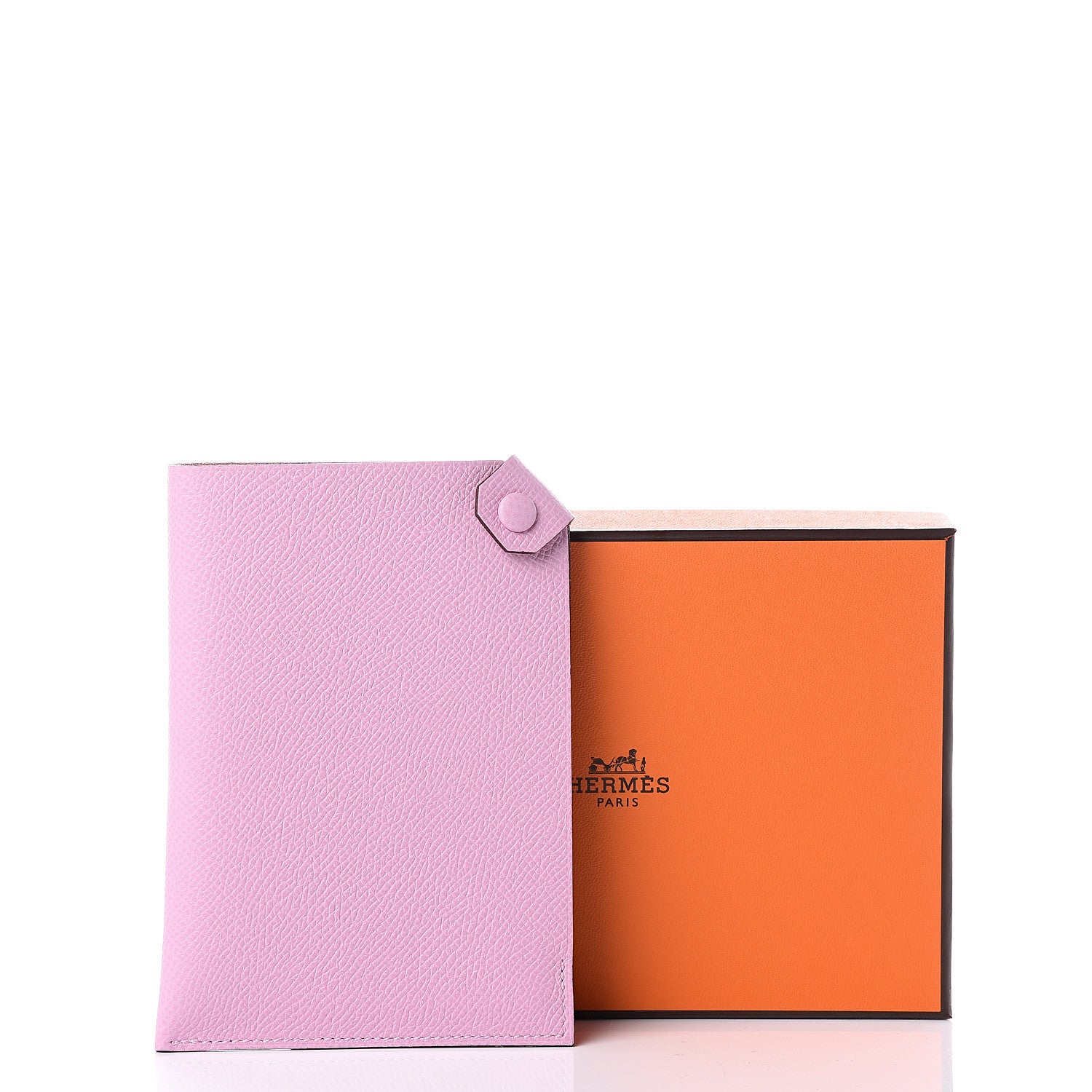 Hermes Epsom Tarmac PM Passport Holder Mauve Sylvestre 9 of 9