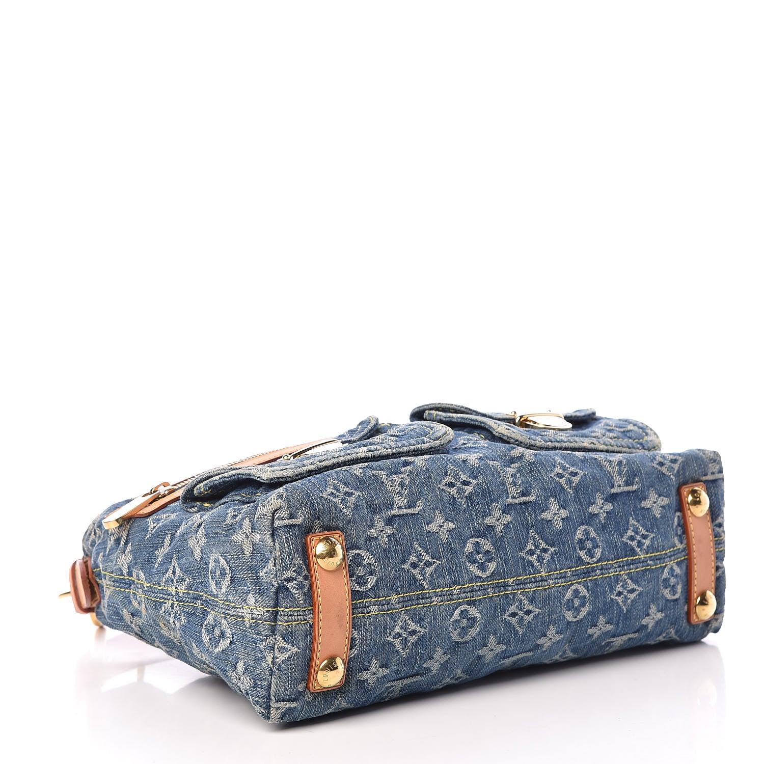 Louis Vuitton Monogram Denim Baggy PM Blue 4 of 14
