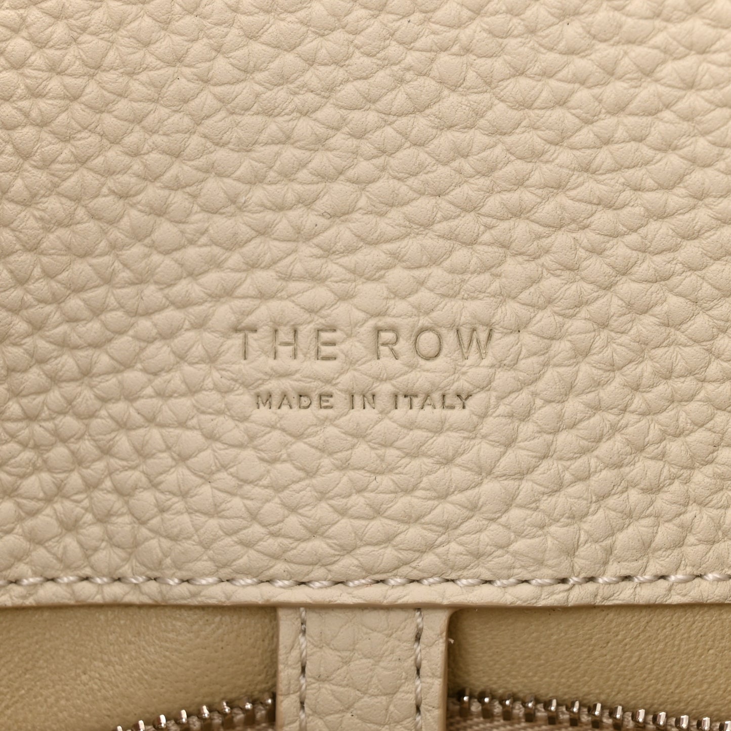 Matte Grained Calfskin Margaux Shoulder 12  White