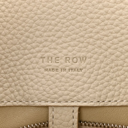 The Row Matte Grained Calfskin Margaux Shoulder 12  White 6 of 9