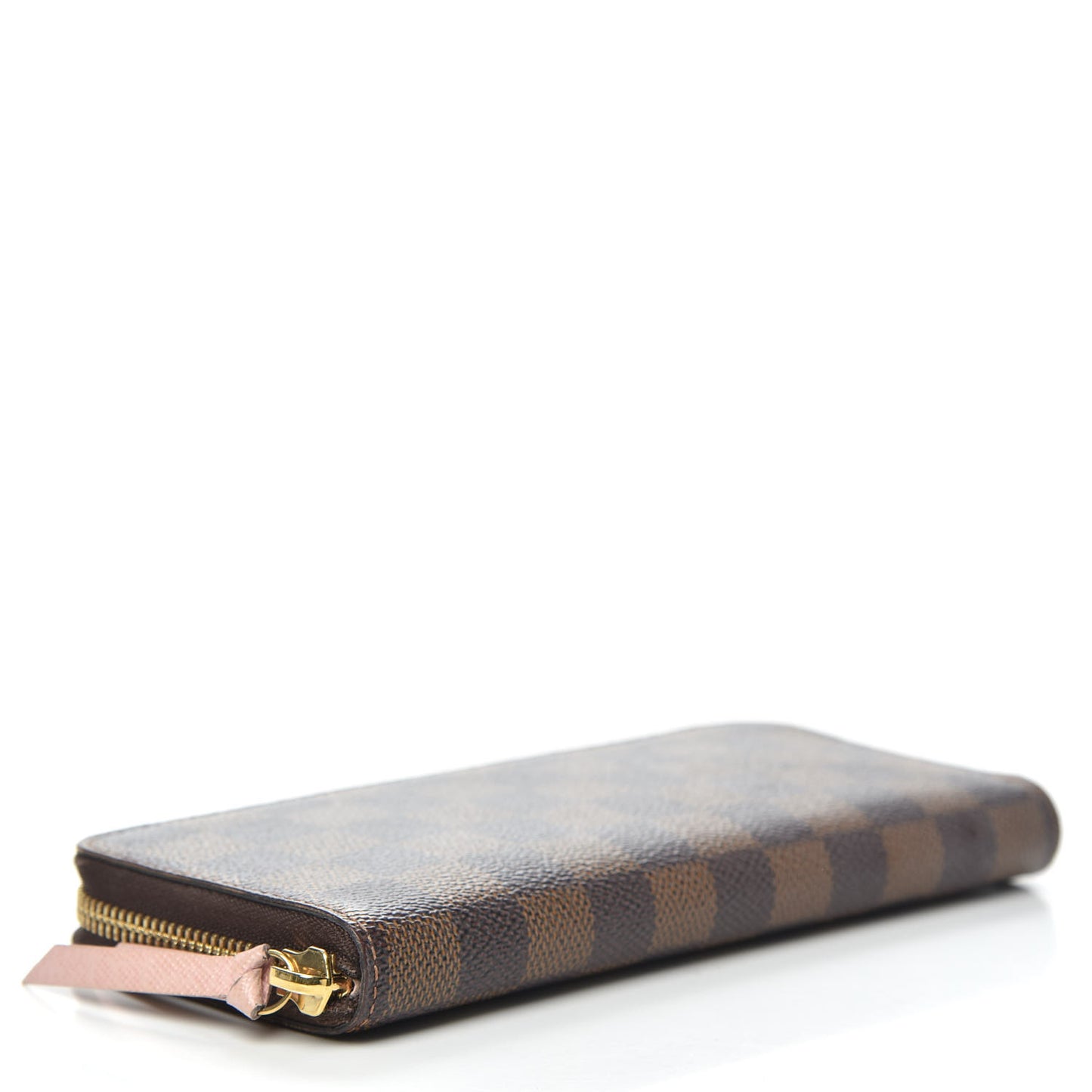 Damier Ebene Clemence Wallet Rose Ballerine