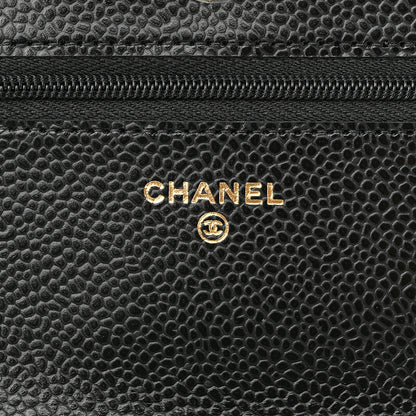 Chanel Caviar Quilted Wallet On Chain WOC Black 6 of 12
