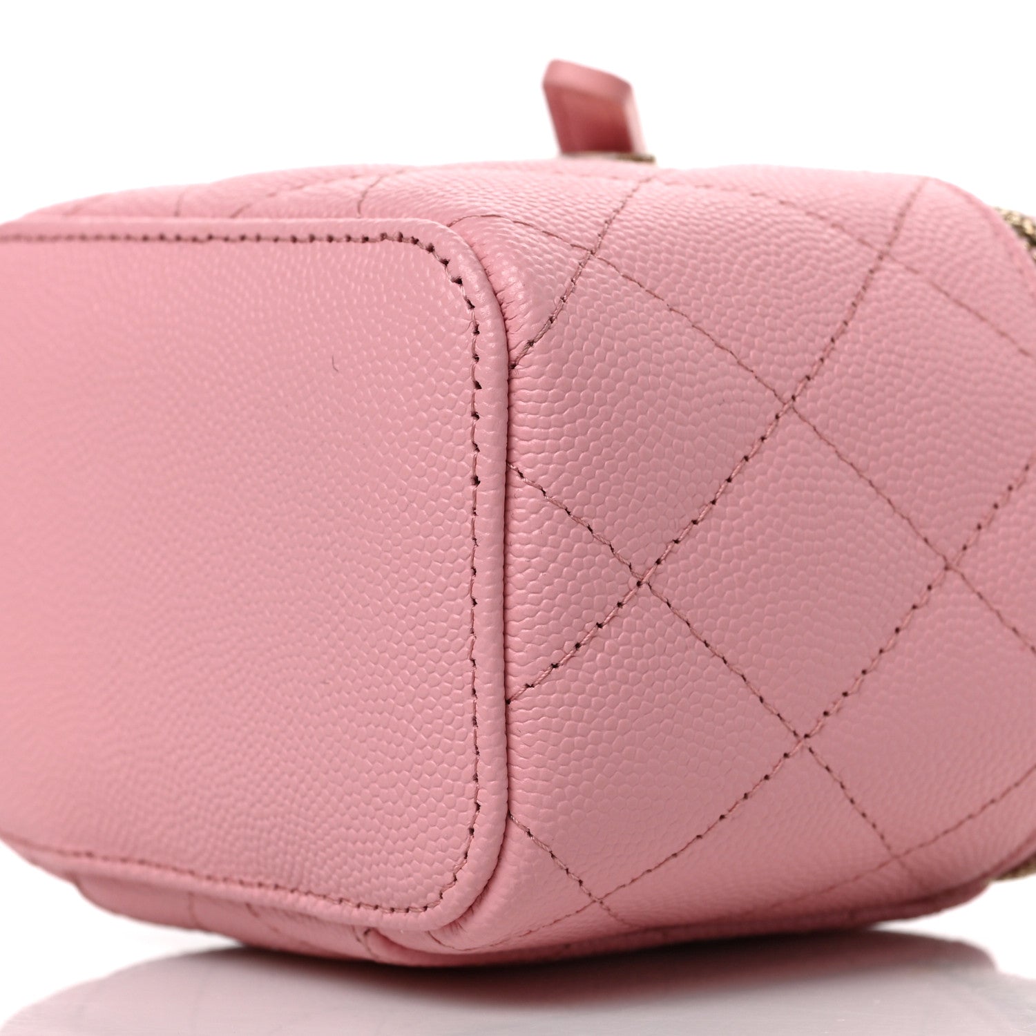 Chanel Caviar Quilted Mini Vanity Case With Chain Light Pink 9 of 9