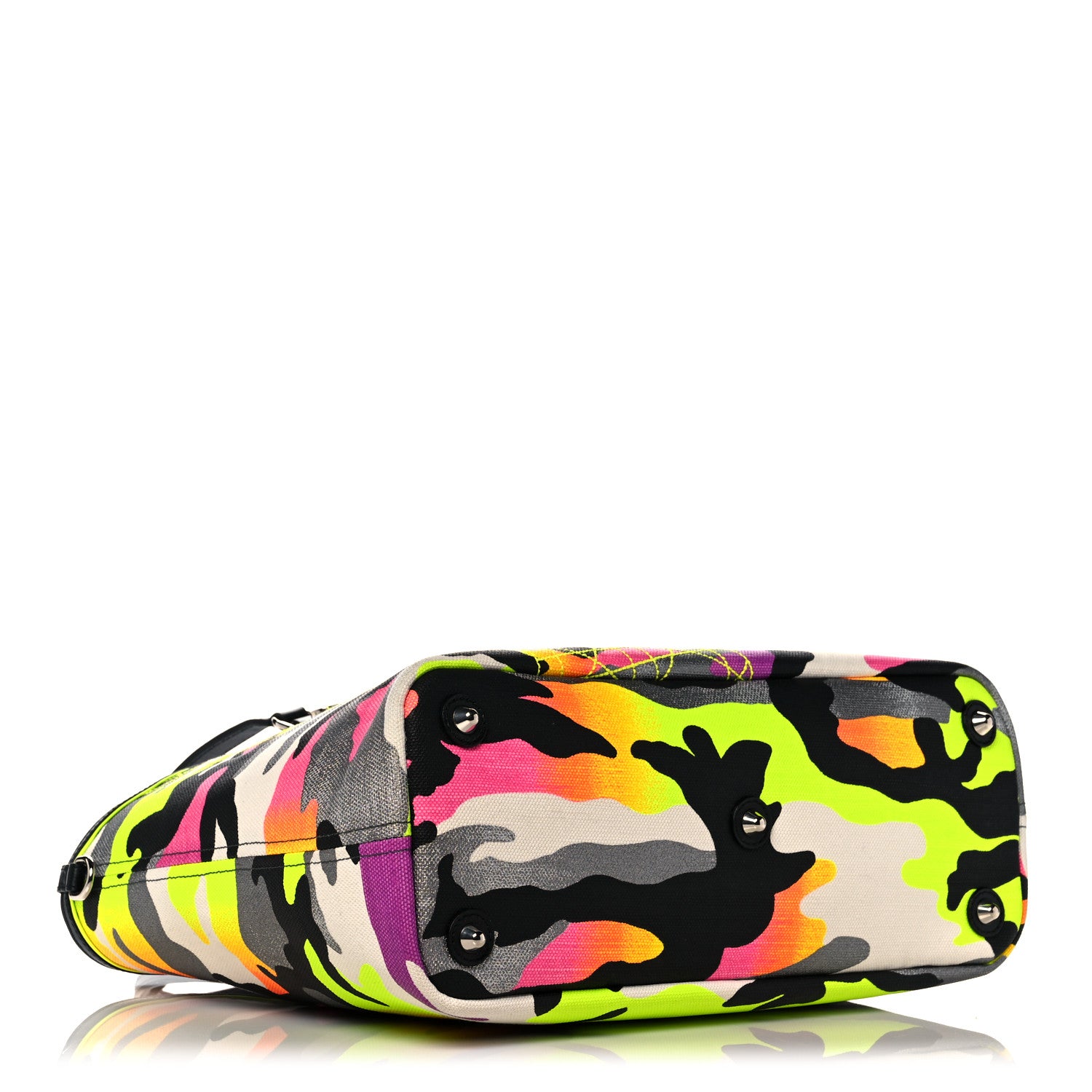 Christian Dior Canvas Camouflage Anselm Reyle Tote 4 of 14