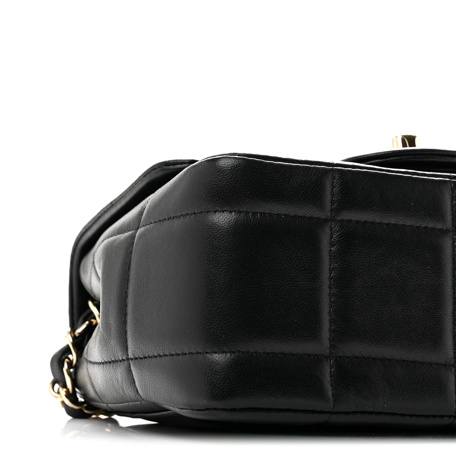 Chanel Lambskin Resin Crystal Square Quilted Mini Monacoco Flap Black 9 of 11