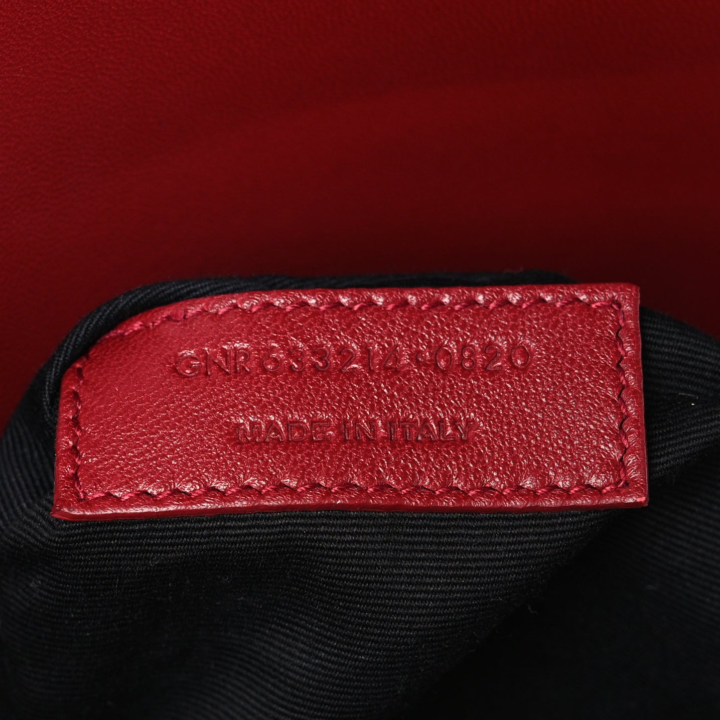 Box Calfskin Le Carre Satchel Opyum Red