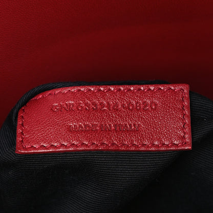 Saint Laurent Box Calfskin Le Carre Satchel Opyum Red 6 of 9