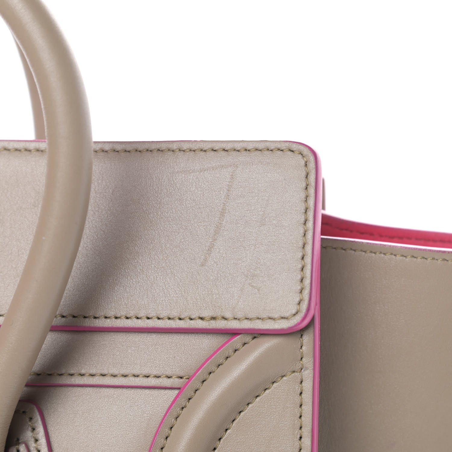 Celine Palmelato Calfskin Micro Luggage Beige 19 of 22