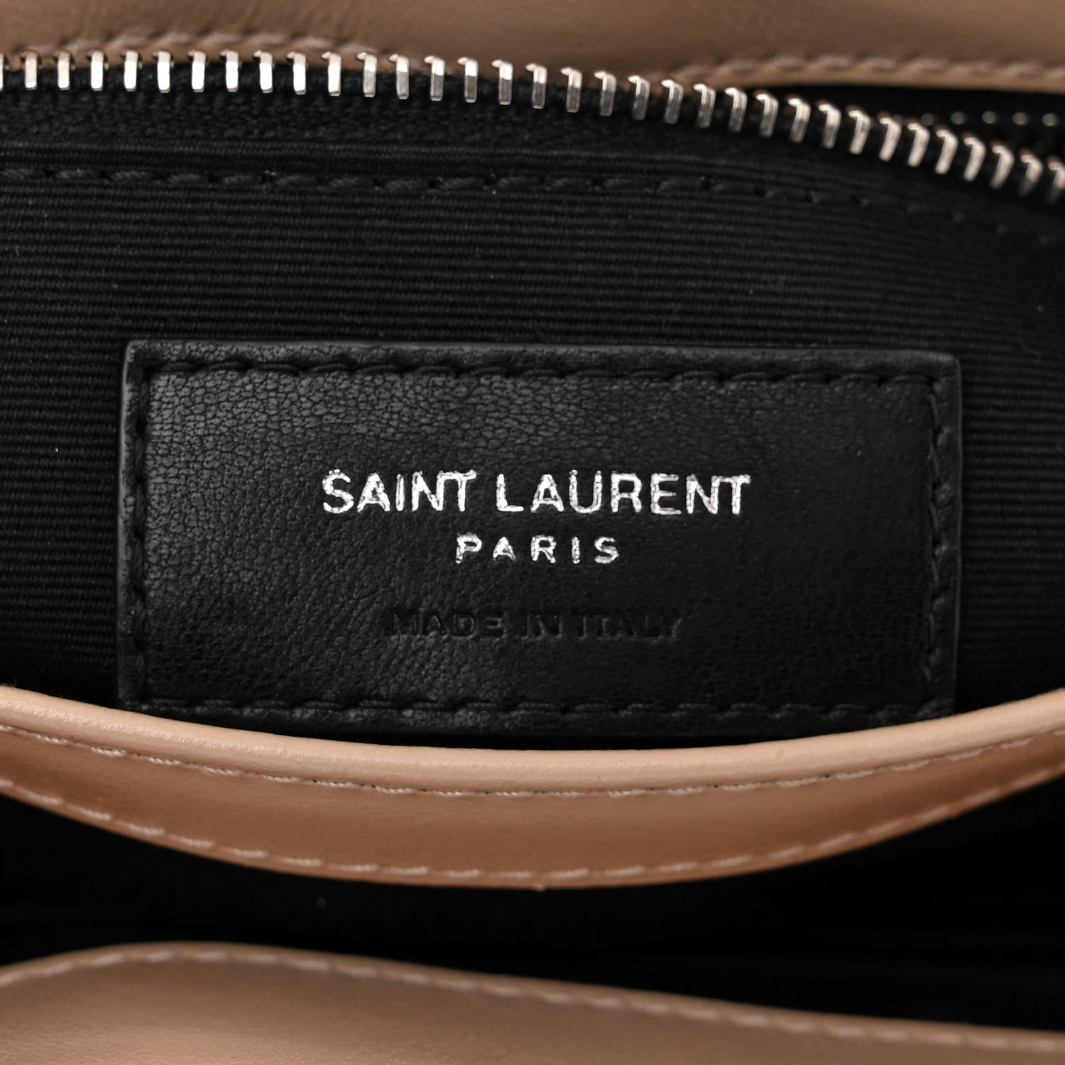 Saint Laurent Calfskin Y Quilted Monogram Toy Loulou Crossbody Bag Nude Powder 6 of 13
