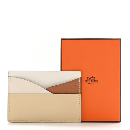 Hermes Sombrero Togo Chevre Mysore Historie Naturelle Petit H Card Holder Nata Gold 10 of 10