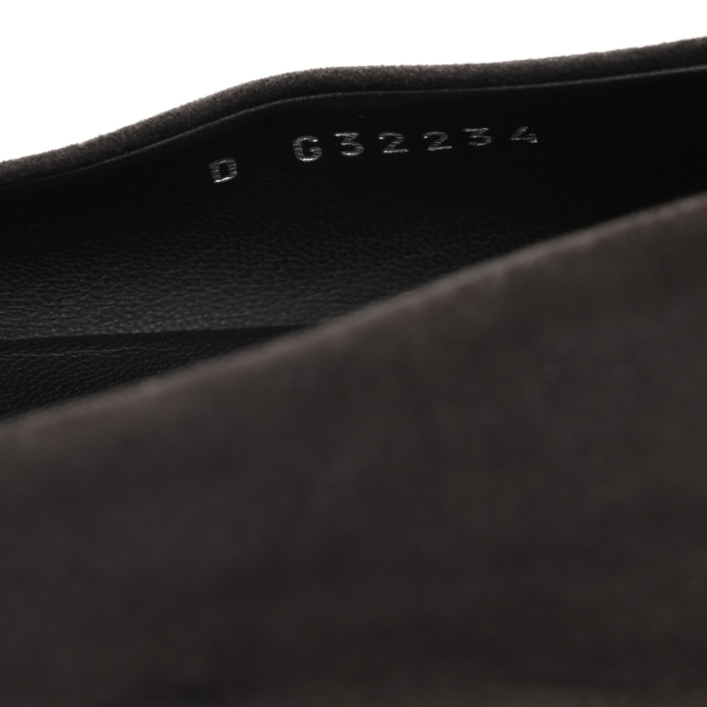 Suede Satin Cap Toe Ballerina Flats 40 Grey