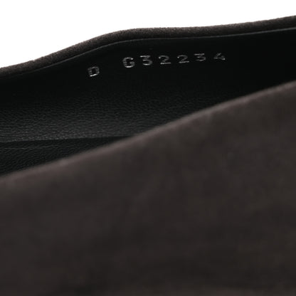 Chanel Suede Satin Cap Toe Ballerina Flats 40 Grey 9 of 10