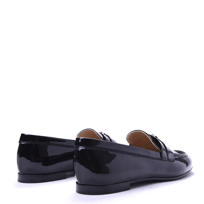 Chanel Patent CC Mocassin Loafers 39 Black 4 of 10