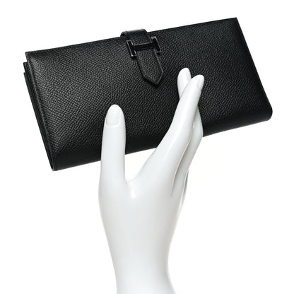 Hermes Epsom Monochrome Bearn Gusset Wallet Black 2 of 12