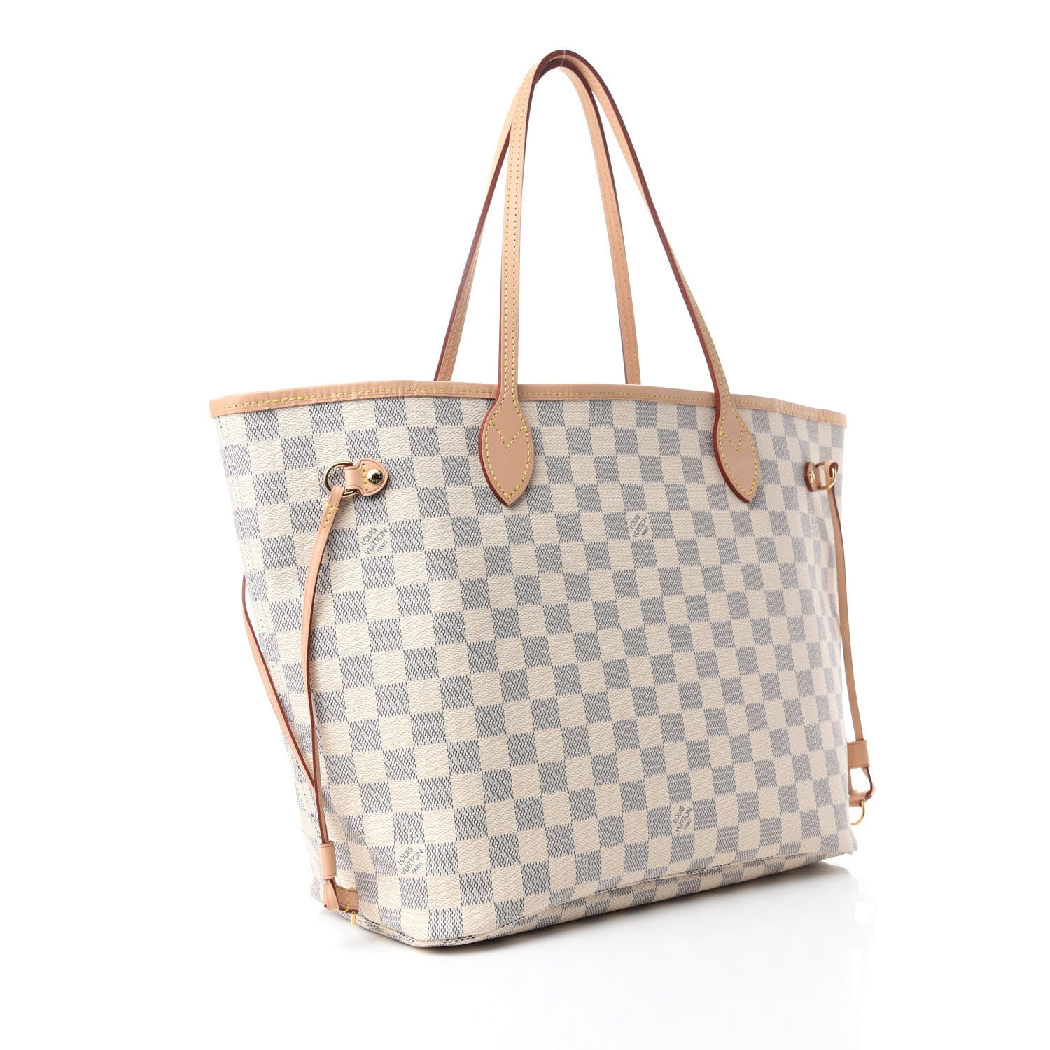 Louis Vuitton Damier Azur Neo Neverfull MM Rose Ballerine 3 of 11