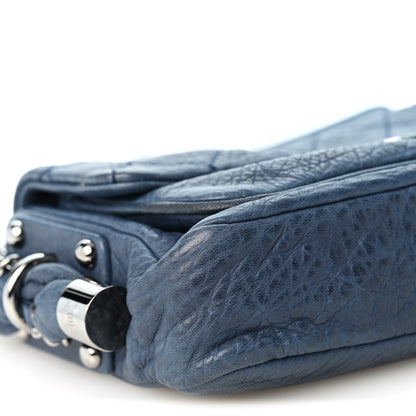 Chanel Distressed Lambskin Small Lady Braid Flap Blue 9 of 11