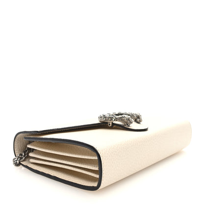 Gucci Dollar Calfskin Mini Dionysus Chain Wallet Mystic White 4 of 9