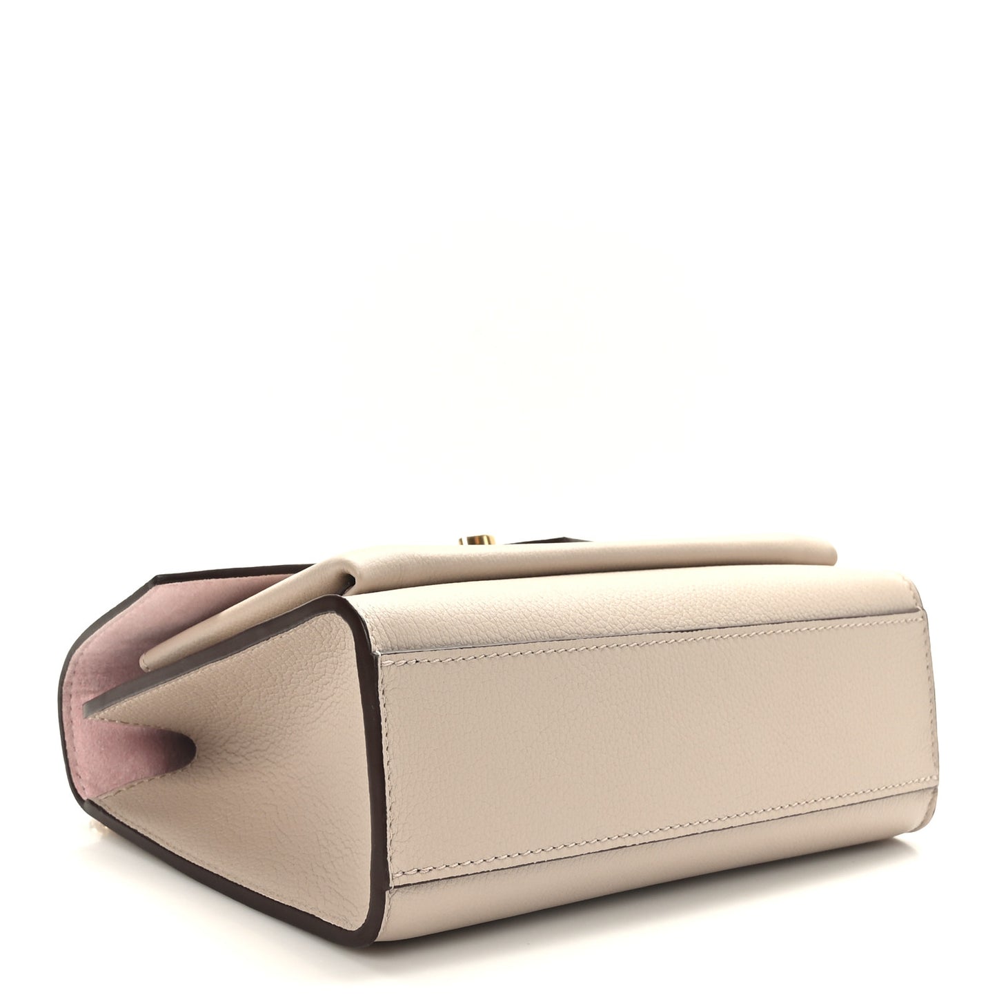 Soft Calfskin Mylockme Chain Bag BB Greige