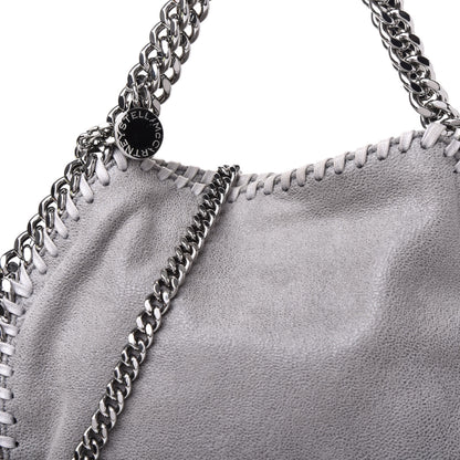 Stella McCartney Shaggy Deer Mini Falabella Fold Over Tote Light Grey 9 of 9