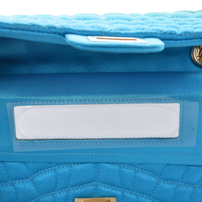 Chanel Satin Coco's Croc 2.55 Reissue 225 Flap Turquoise 8 of 8