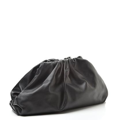Bottega Veneta Smooth Butter Calf The Pouch Oversized Clutch Black 3 of 9