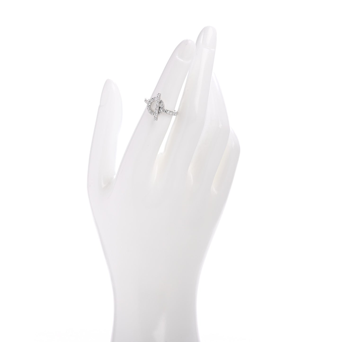 18K White Gold Diamond Finesse Ring 50 5.25