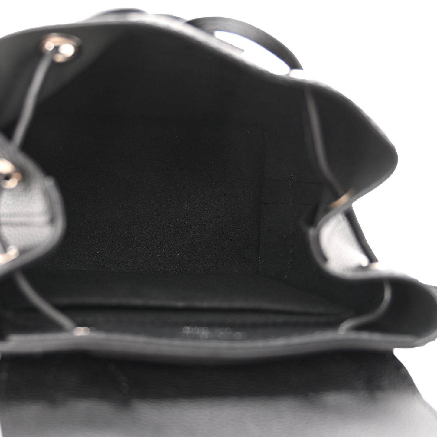 Calfskin Lockme Mini Backpack Black