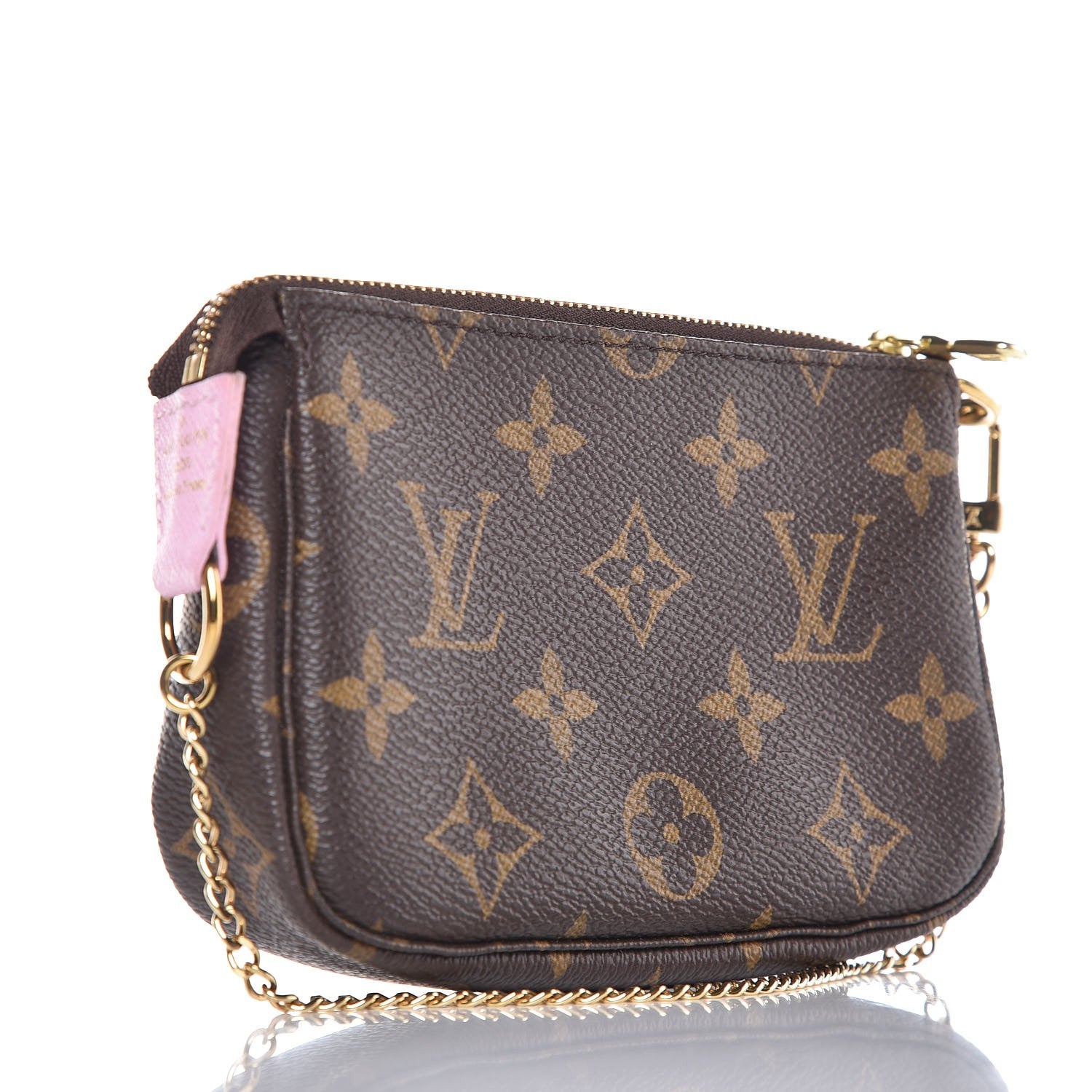 Louis Vuitton Monogram 2016 Christmas Animation Mini Pochette Accessories Rose Ballerine 3 of 8