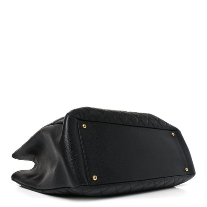Chanel Caviar Quilted XL Grand Shopping Tote GST Black 3 of 9