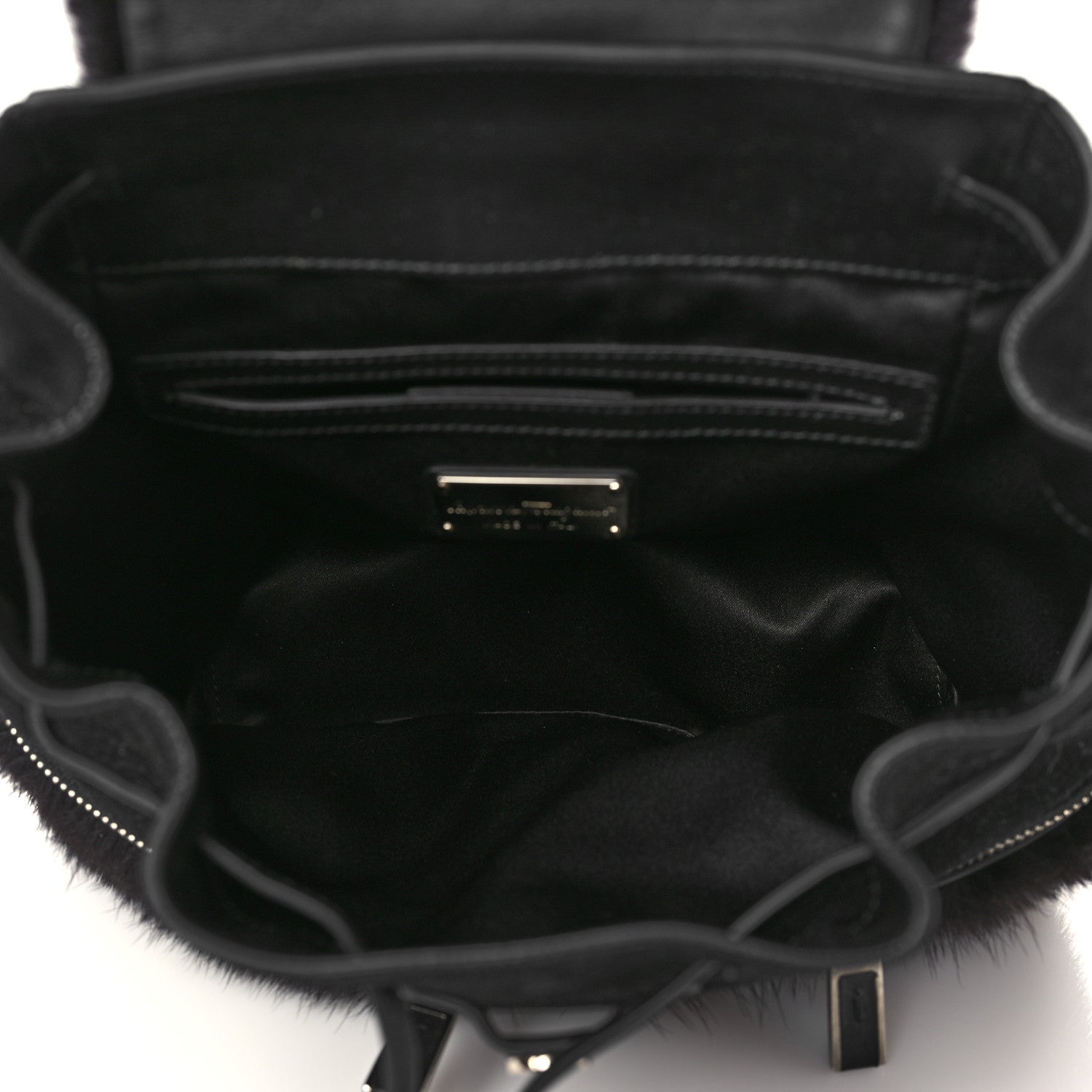 Salvatore Ferragamo Mink Clafskin Gancini Jam Backpack Black 4 of 5