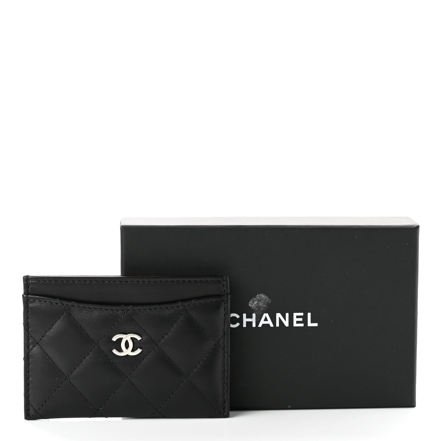 Chanel Lambskin Quilted Card Holder Black 8 of 8