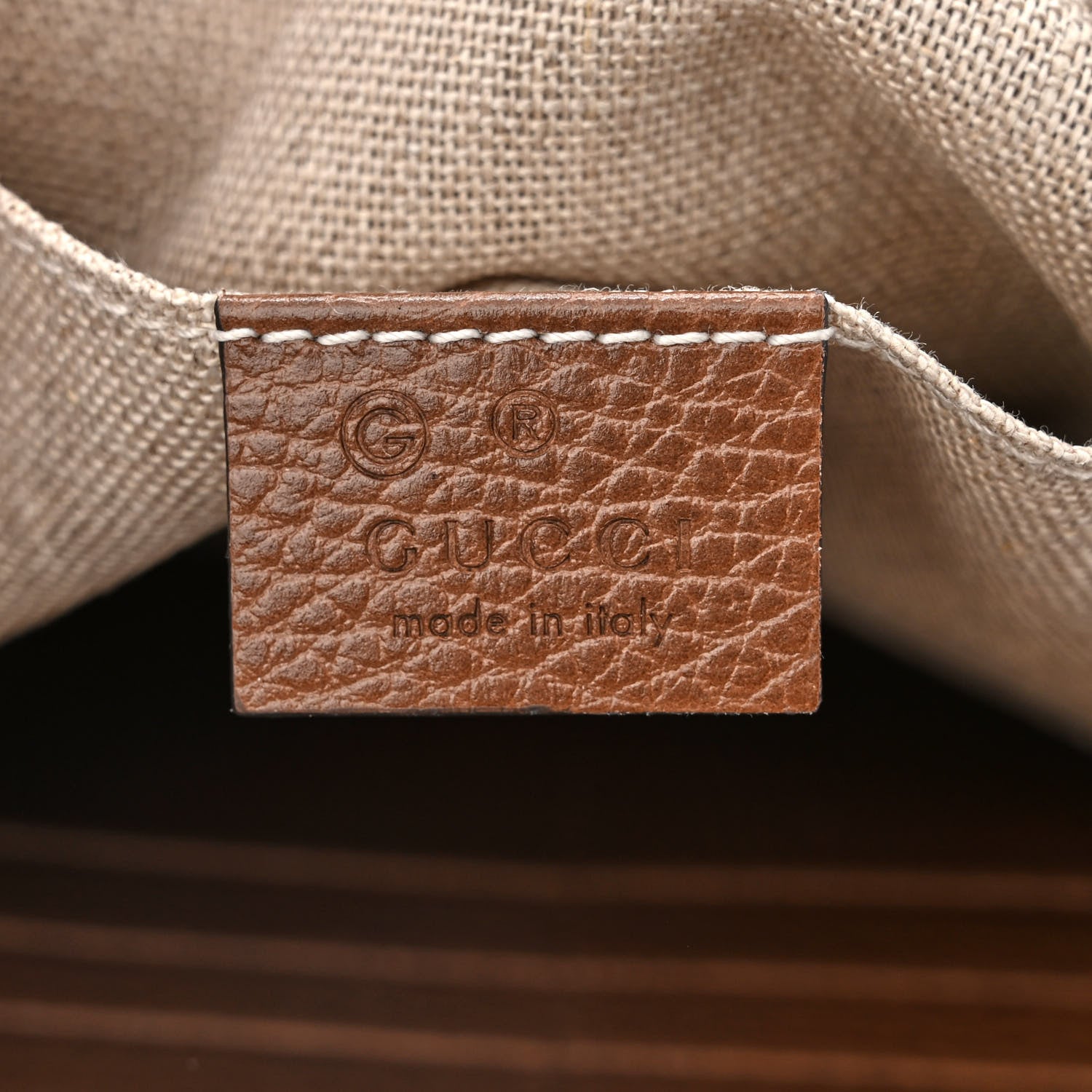 Gucci Monogram Mini Bree Messenger Bag Beige Tabacco 6 of 10