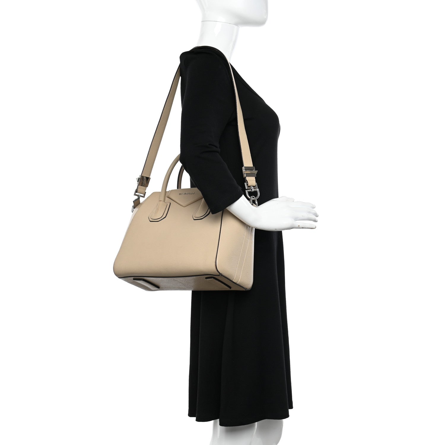 Givenchy Sugar Goatskin Small Antigona Light Beige 2 of 12