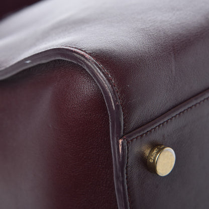 Saint Laurent Calfskin Medium Monogram Cabas Bordeaux 12 of 13