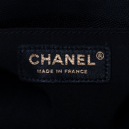 Chanel Caviar Quilted Medium Boy Flap Black 6 of 12