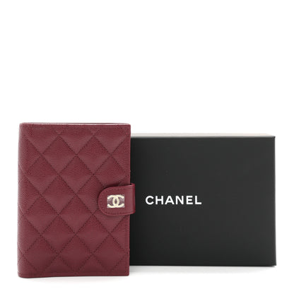 Chanel Caviar Quilted Passport Holder Dark Burgundy 8 of 8
