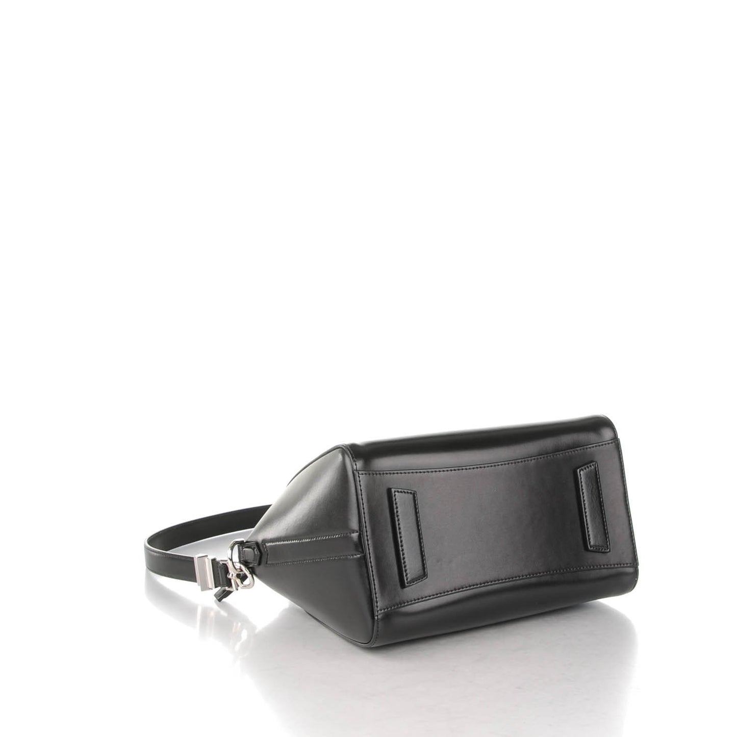 Shiny Lord Calfskin Small Antigona Black