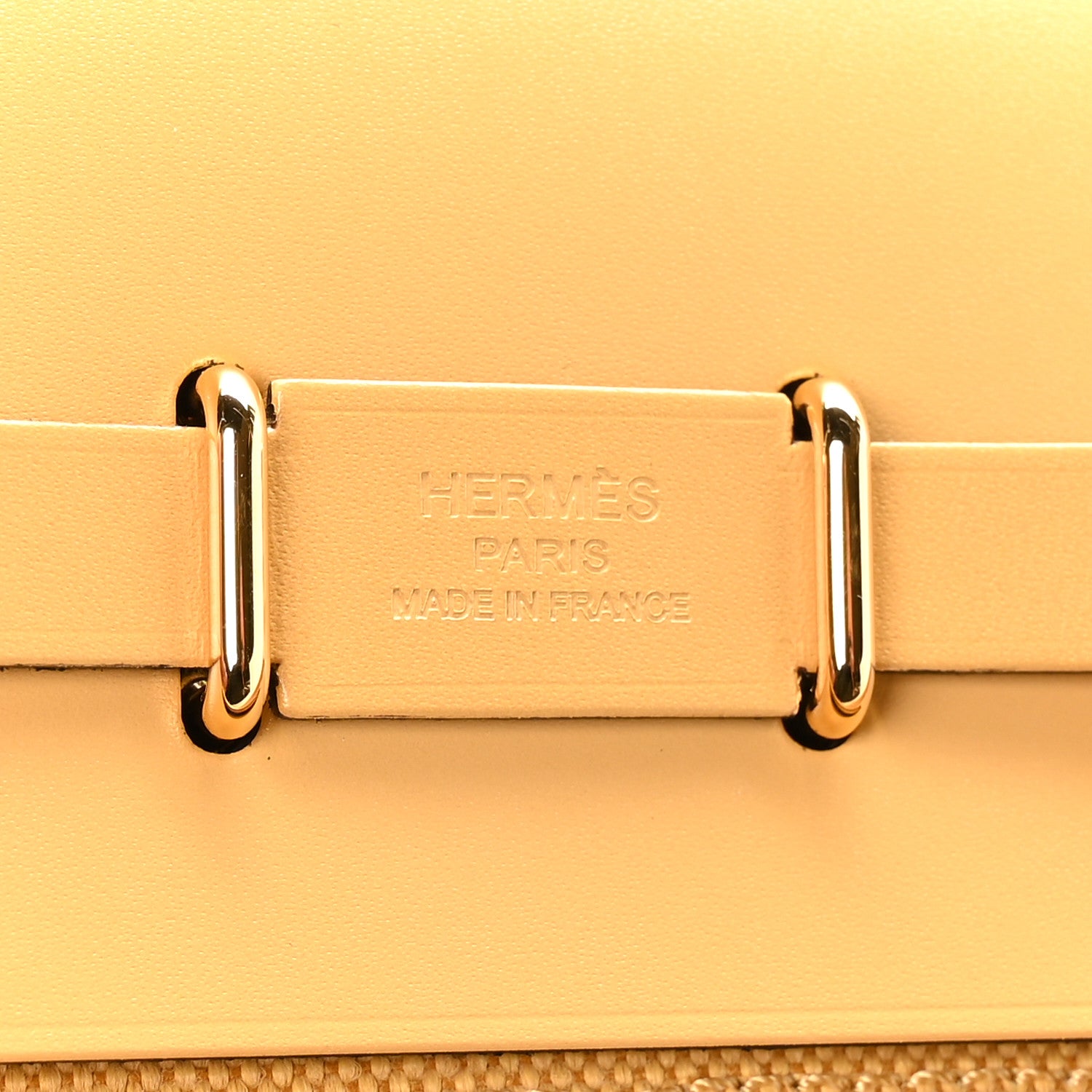 Hermes Military Toile Vache Hunter Herbag Zip Retourne 20 Paille 6 of 11