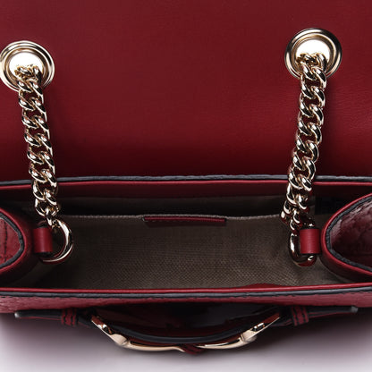 Gucci Soft Microguccissima Mini Emily Chain Shoulder Bag Rosso 4 of 4