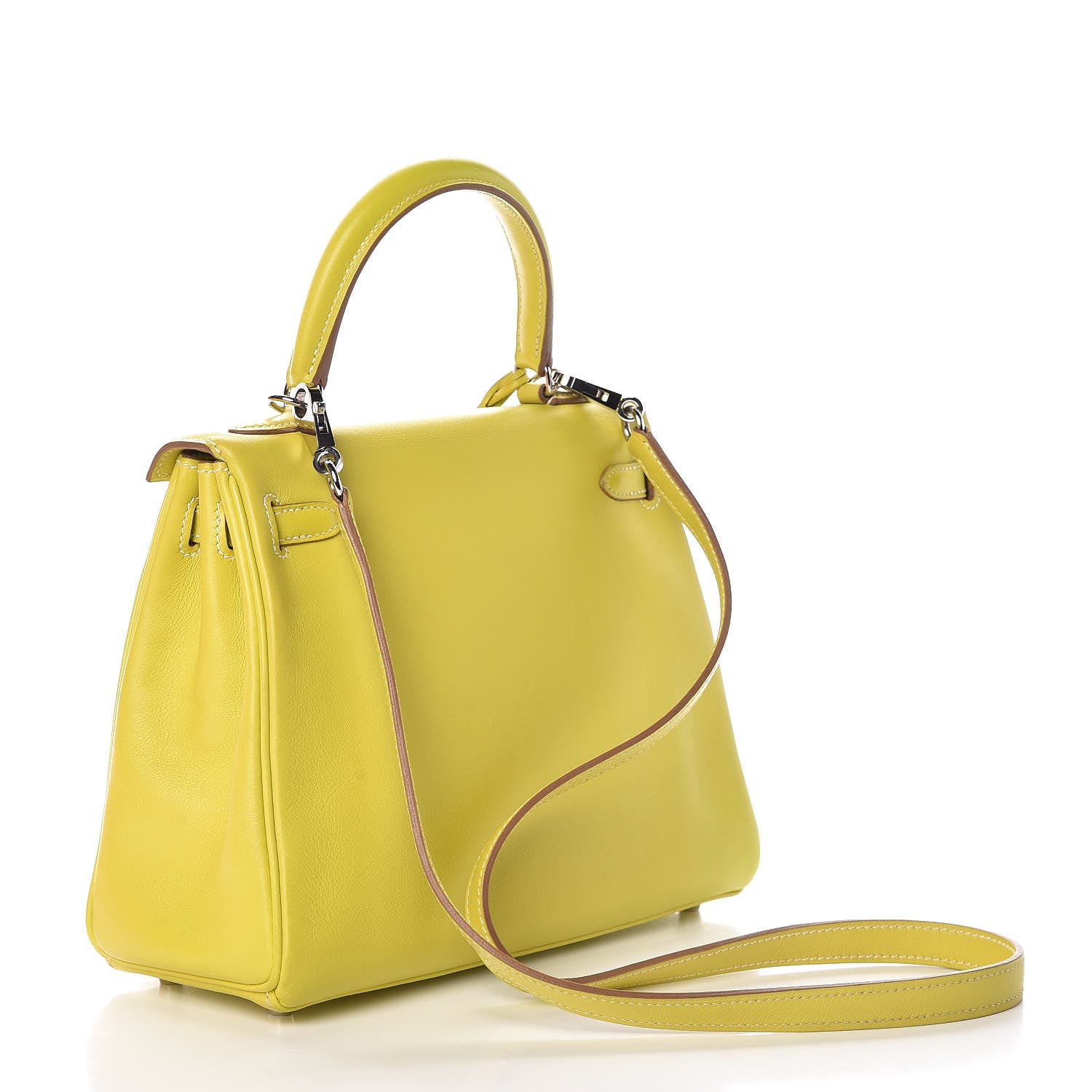 Hermes Swift Kelly Retourne 25 Lime 3 of 35