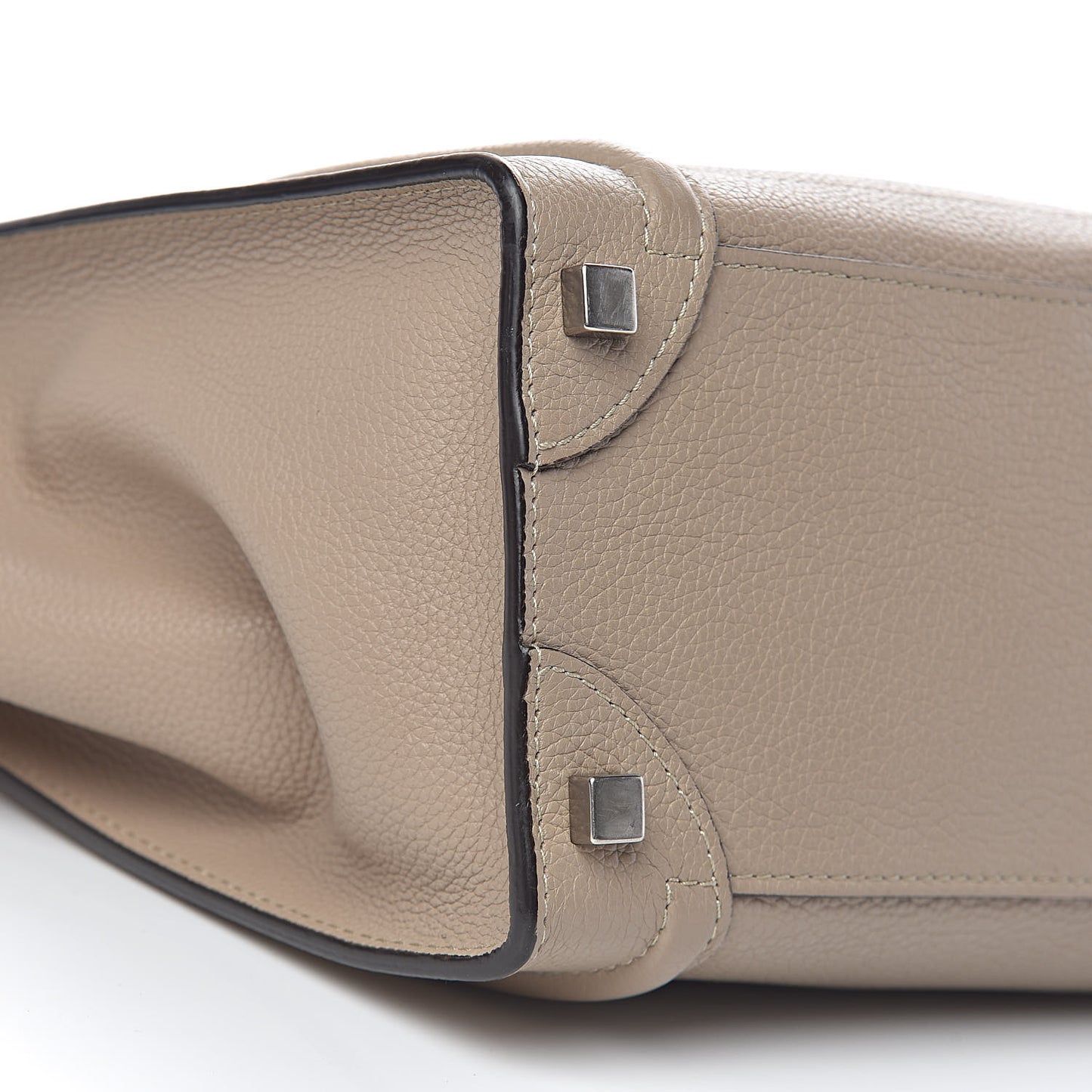 Drummed Calfskin Micro Luggage Dune